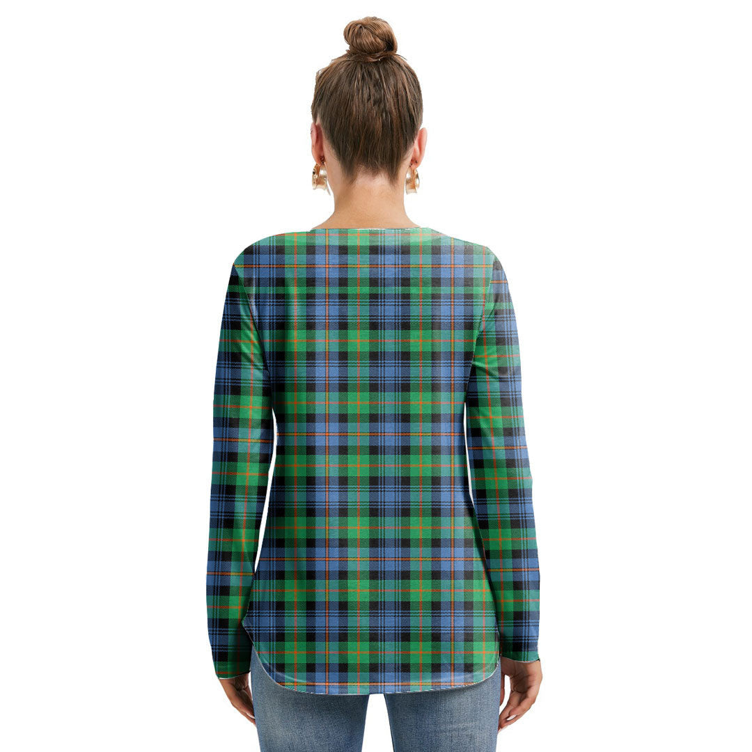 Murray of Atholl Ancient Tartan Plaid Long Sleeve Neckline Tie Sweatshirt