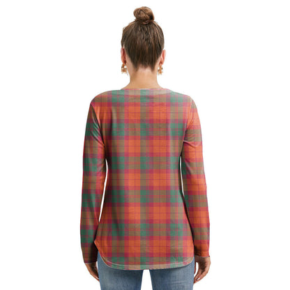 MacNab Ancient Tartan Crest Long Sleeve Neckline Tie Sweatshirt