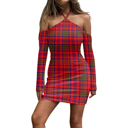 Murray of Tulloch Modern Tartan Plaid Halter Lace-up Dress