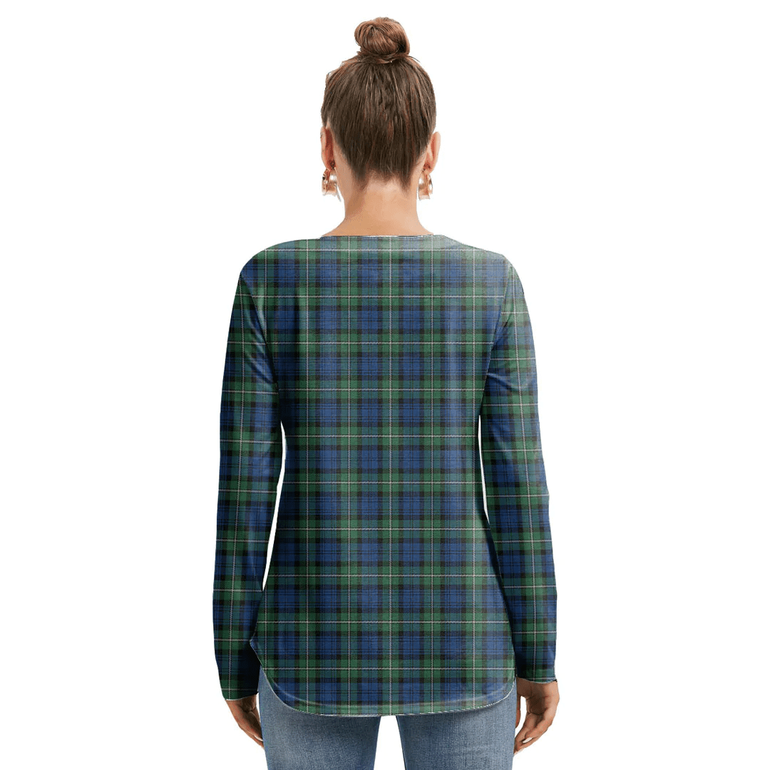 Forbes Ancient Tartan Crest Long Sleeve Neckline Tie Sweatshirt