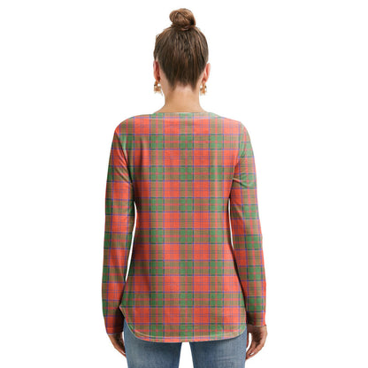 Grant Ancient Tartan Crest Long Sleeve Neckline Tie Sweatshirt