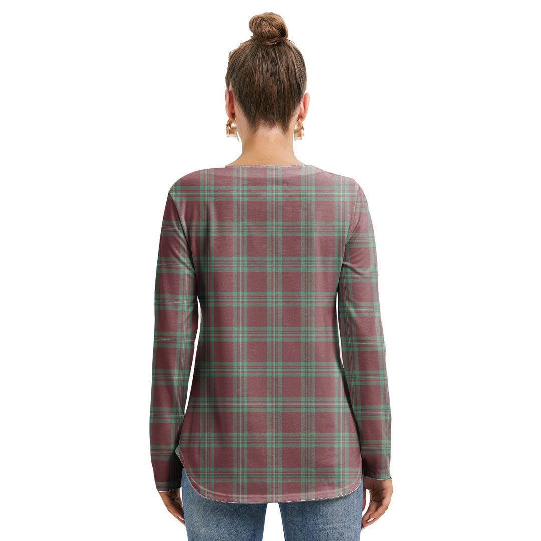 MacGregor Hunting Ancient Tartan Crest Long Sleeve Neckline Tie Sweatshirt