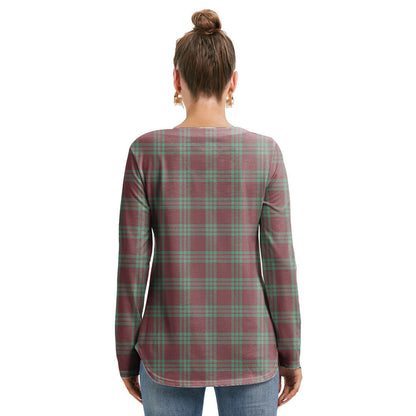 MacGregor Hunting Ancient Tartan Crest Long Sleeve Neckline Tie Sweatshirt