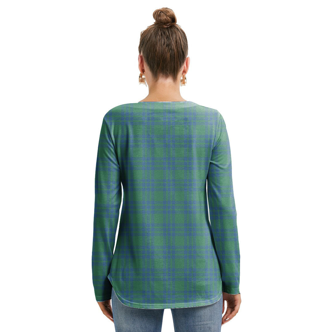 Montgomery Ancient Tartan Crest Long Sleeve Neckline Tie Sweatshirt