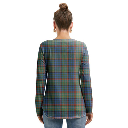 Nicolson Hunting Ancient Tartan Crest Long Sleeve Neckline Tie Sweatshirt