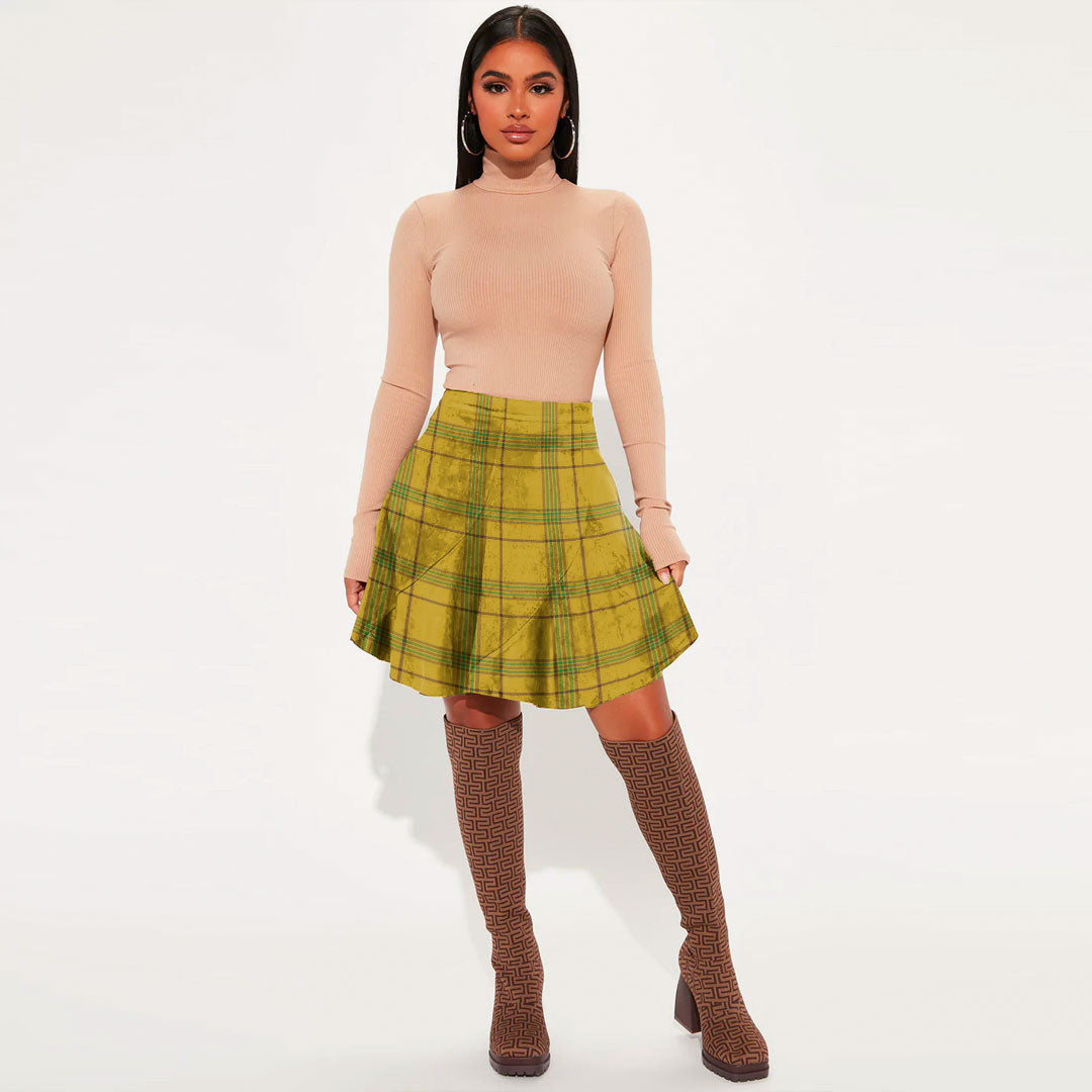 Houston Tartan Plaid Mini Skirt