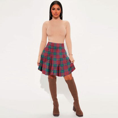 Lindsay Modern Tartan Plaid Mini Skirt