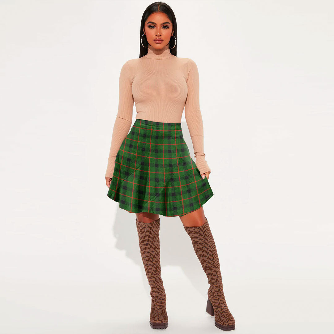 Kincaid Modern Tartan Plaid Mini Skirt