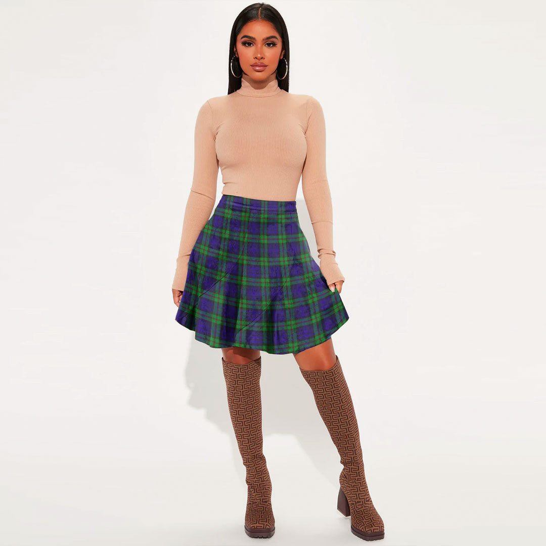 MacKinlay Modern Tartan Plaid Mini Skirt