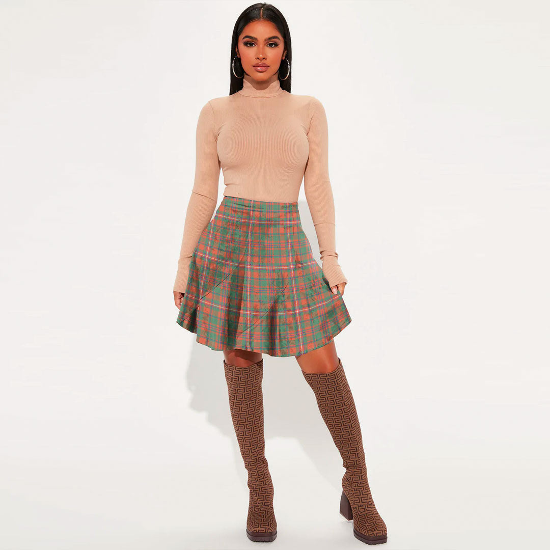 MacKinnon Ancient Tartan Plaid Mini Skirt