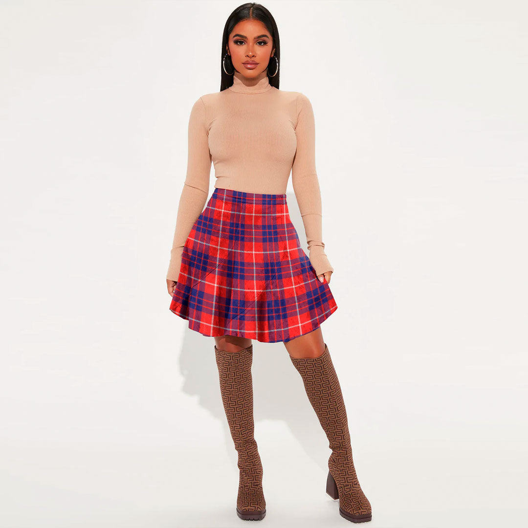 Hamilton Modern Tartan Plaid Mini Skirt