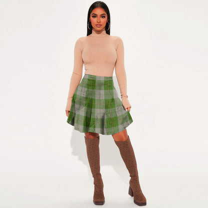 Cunningham Dress Green Dancers Tartan Plaid Mini Skirt