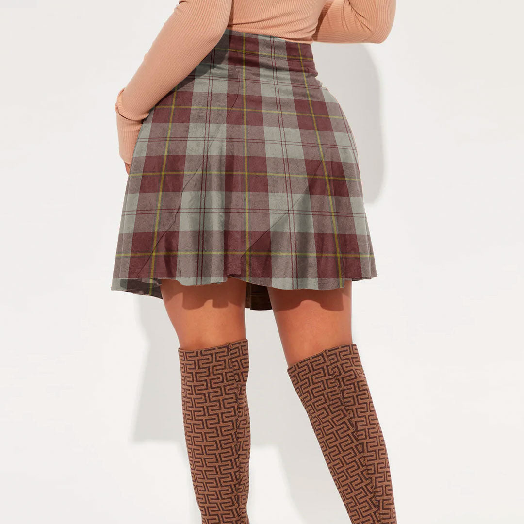 Cunningham Burgundy Dancers Tartan Plaid Mini Skirt