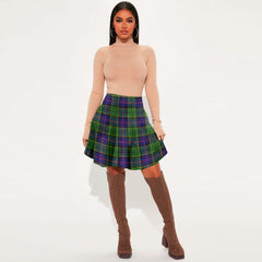 Forsyth Modern Tartan Plaid Mini Skirt