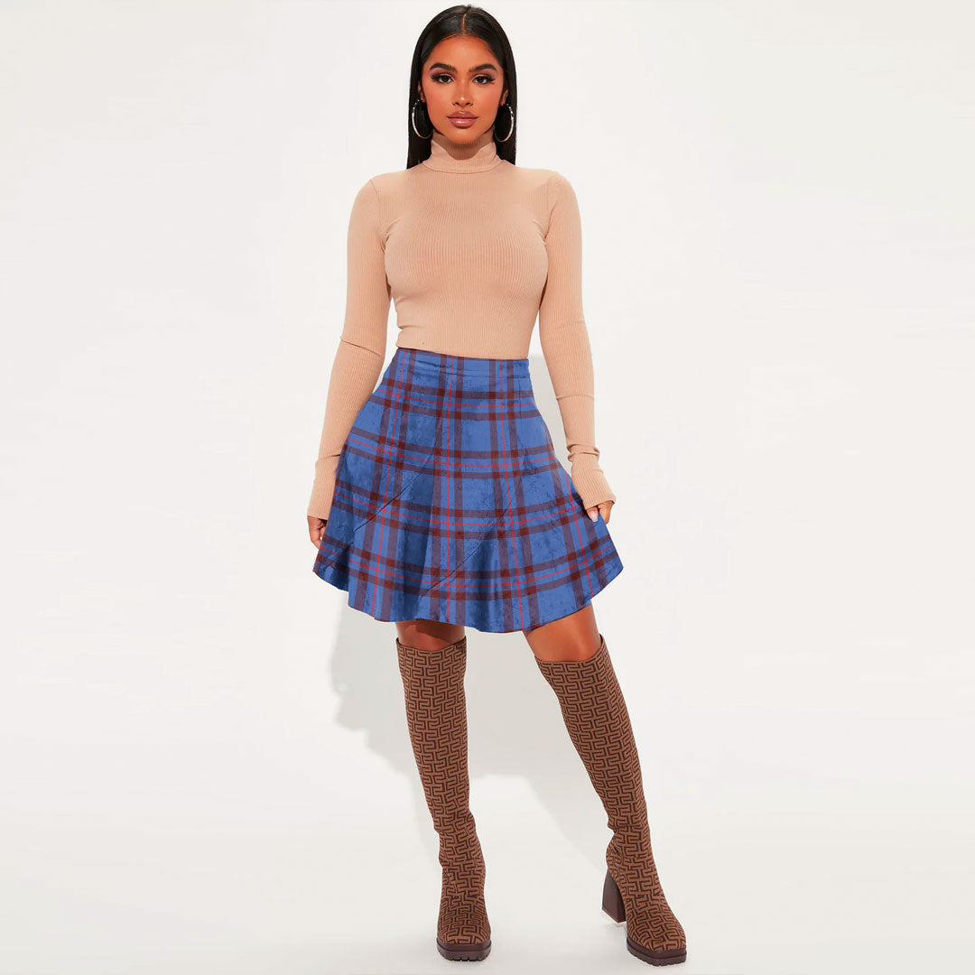 Elliot Modern Tartan Plaid Mini Skirt