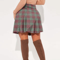 MacGregor Hunting Ancient Tartan Crest Mini Skirt