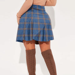 MacLaine of Loch Buie Hunting Ancient Tartan Crest Mini Skirt