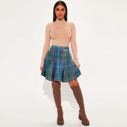 Bain Tartan Crest Mini Skirt