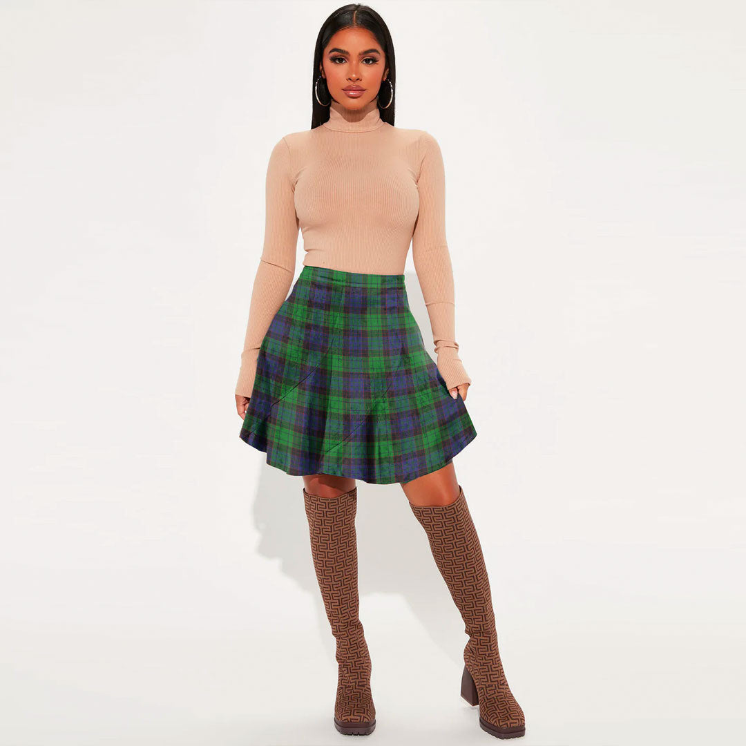 Stewart Old Modern Tartan Plaid Mini Skirt