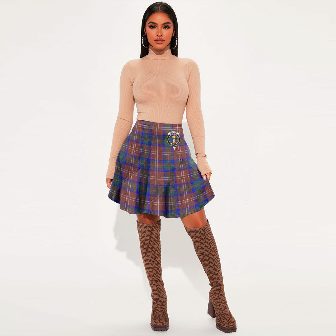 Chisholm Hunting Modern Tartan Crest Mini Skirt