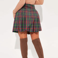 MacKintosh Hunting Modern Tartan Crest Mini Skirt