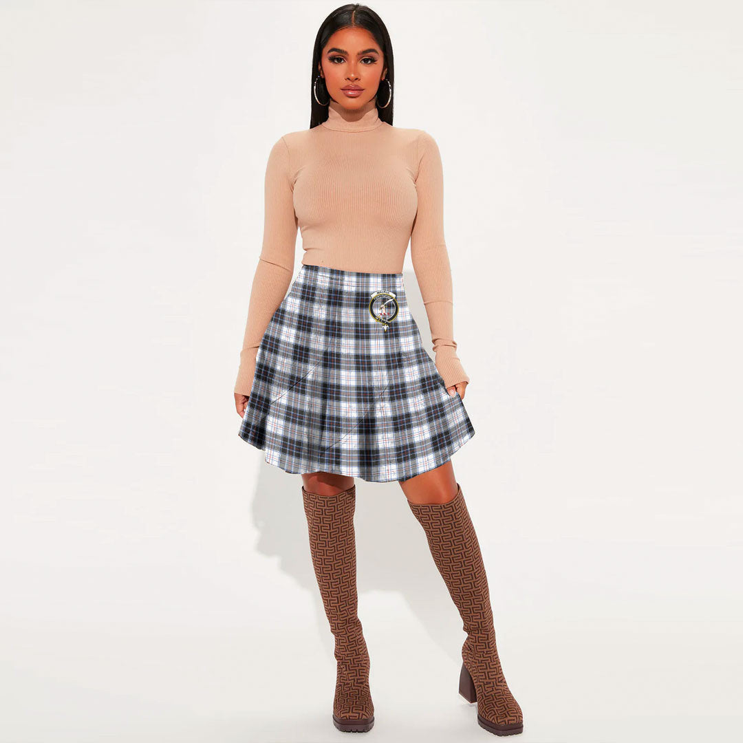 MacRae Dress Modern Tartan Crest Mini Skirt