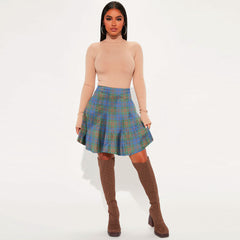 Stewart of Appin Hunting Ancient Tartan Plaid Mini Skirt