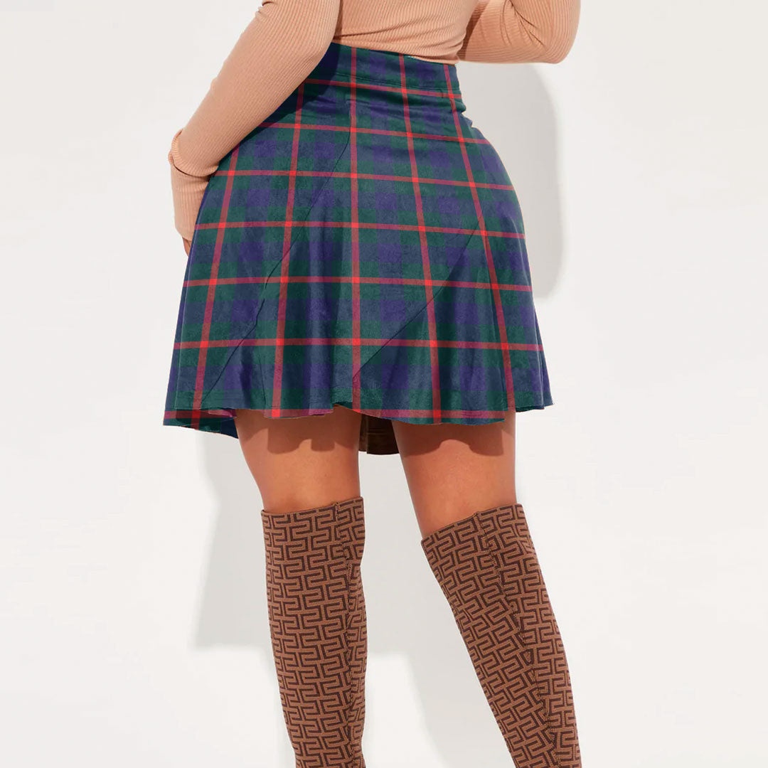 Agnew Modern Tartan Plaid Mini Skirt