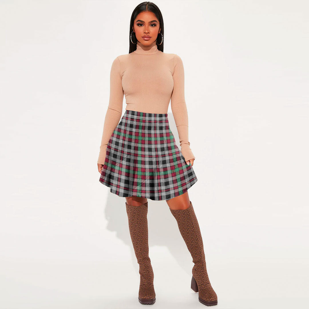 Borthwick Ancient Tartan Plaid Mini Skirt