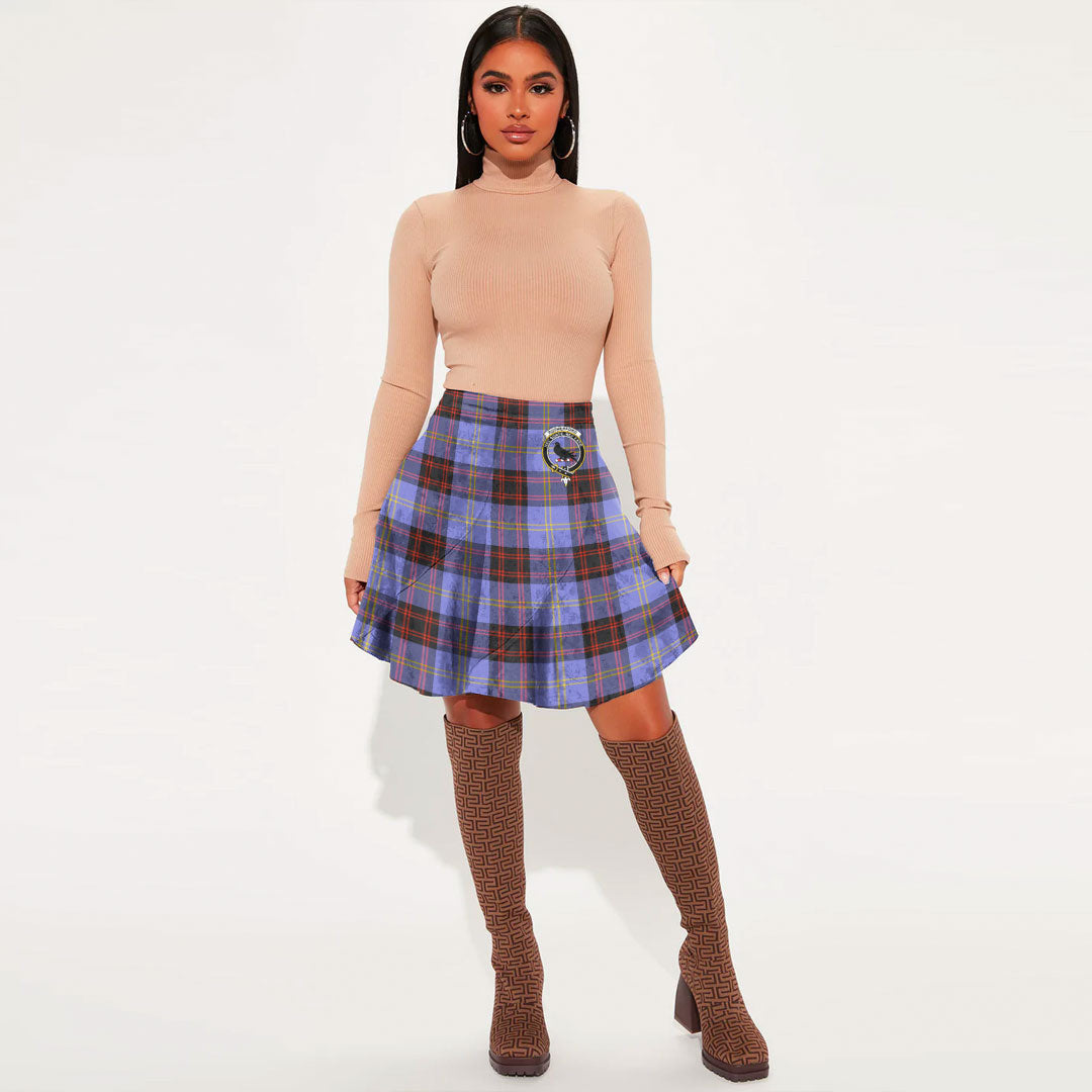 Rutherford Tartan Crest Mini Skirt