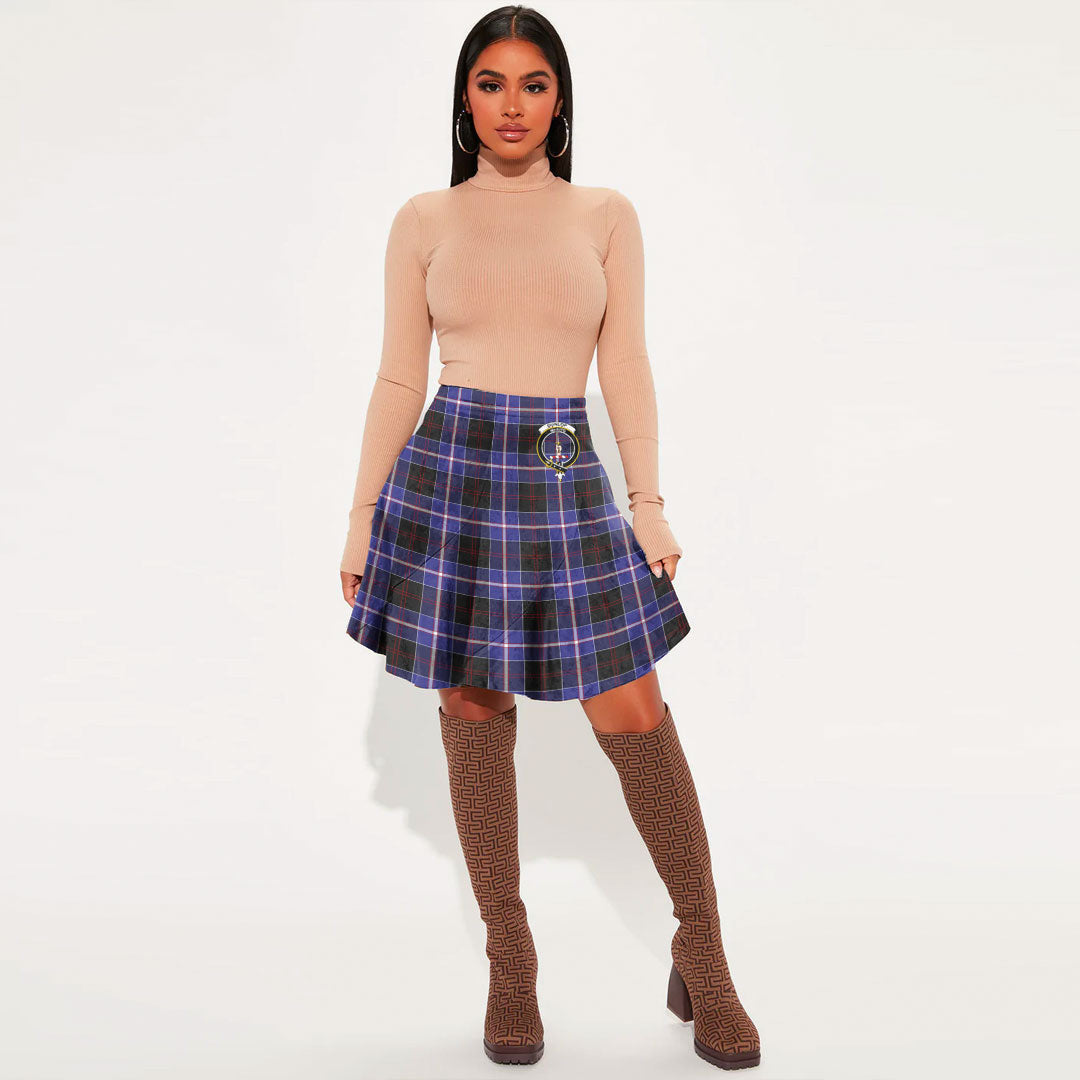 Dunlop Modern Tartan Crest Mini Skirt