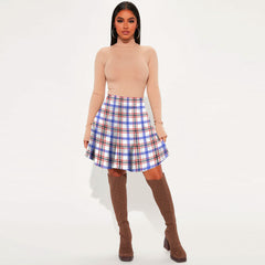 Boswell Modern Tartan Plaid Mini Skirt