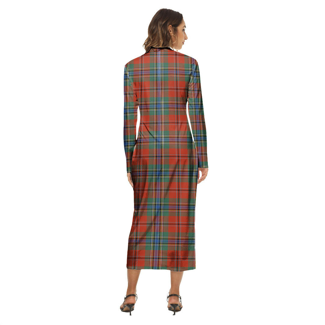 MacLean of Duart Ancient Tartan Crest Women's Hip Dress