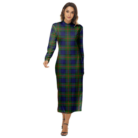 Dundas Modern 02 Tartan Plaid Women's Hip Dress