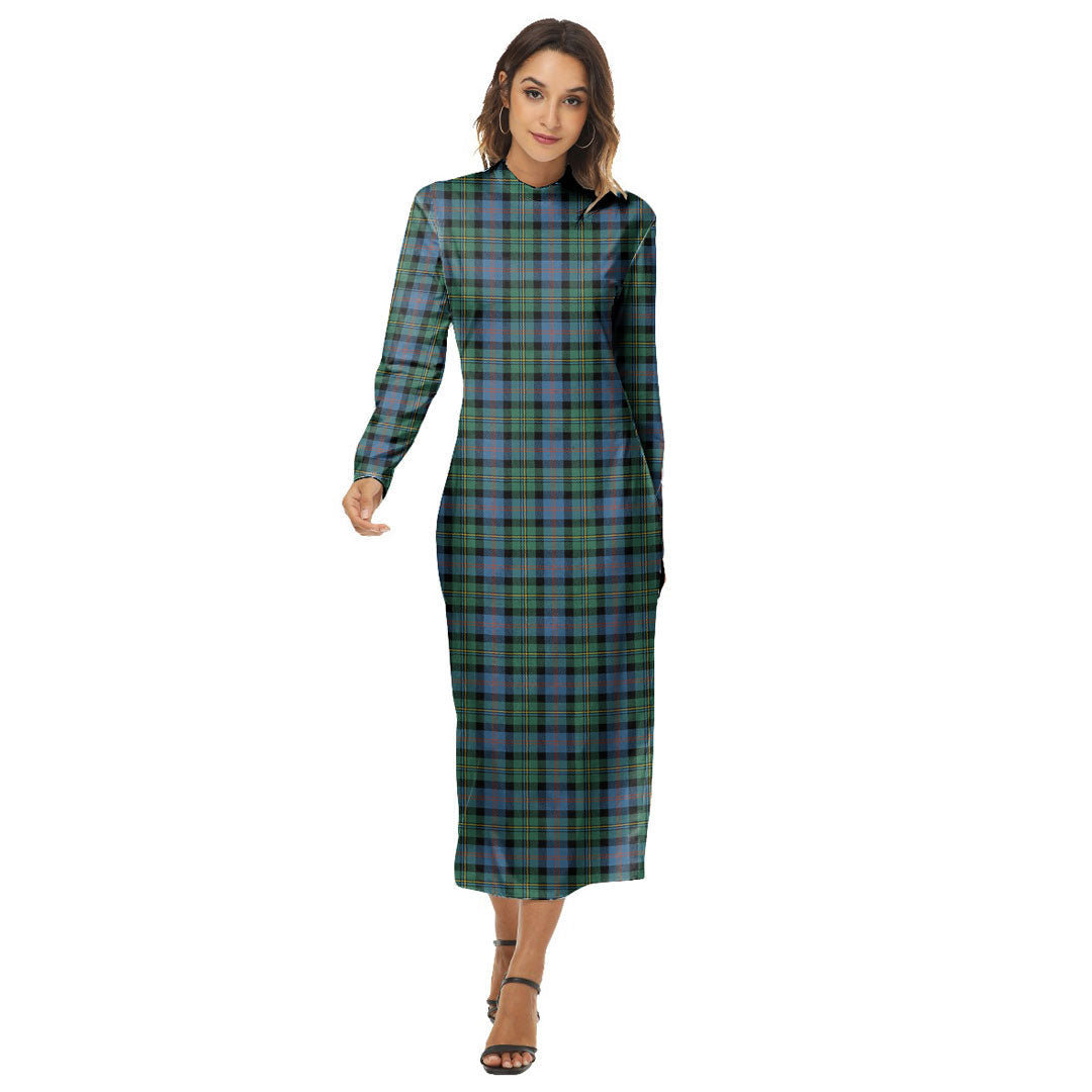 Malcolm Ancient Tartan Plaid Women's Hip Dress