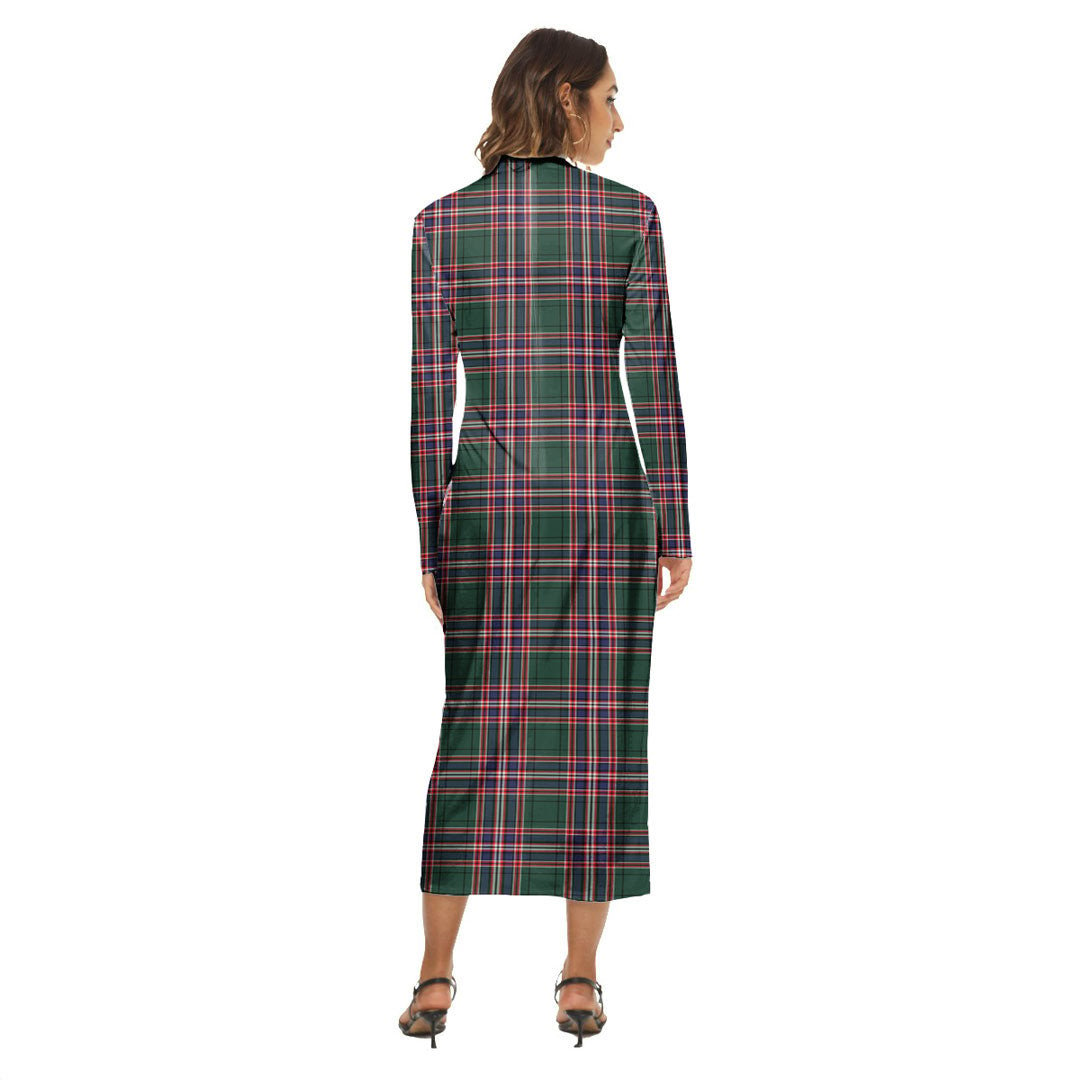 MacFarlane Hunting Modern Tartan Crest Women's Hip Dress