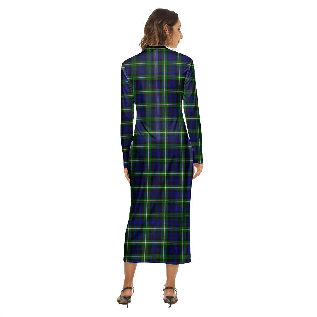 Lamont Modern Tartan Crest Women's Hip Dress