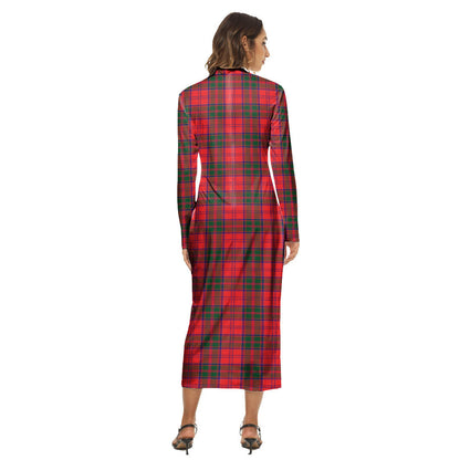 Drummond Modern Tartan Plaid Women's Hip Dress