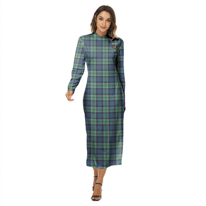 Leslie Hunting Ancient Tartan Crest Women's Hip Dress