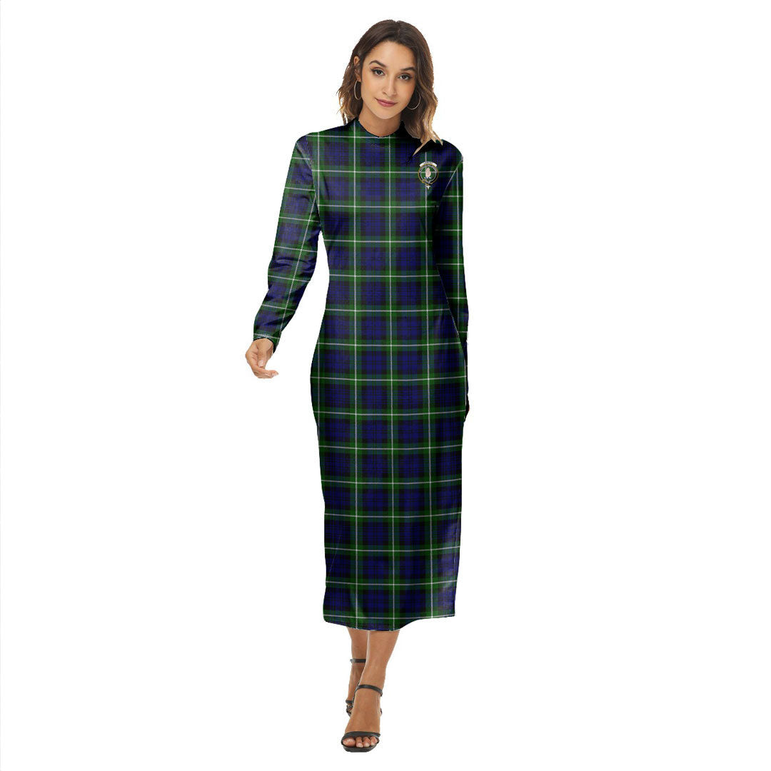 Lamont Modern Tartan Crest Women's Hip Dress