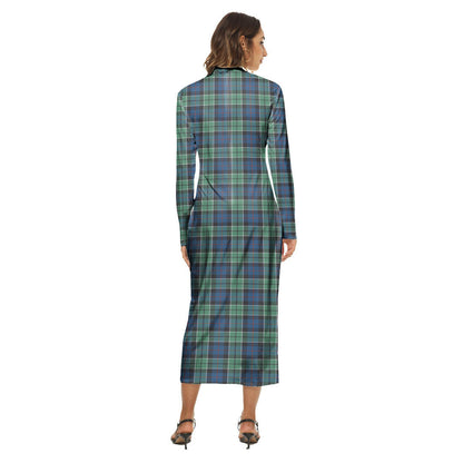 Leslie Hunting Ancient Tartan Crest Women's Hip Dress