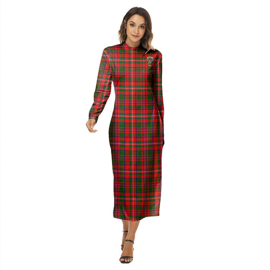 MacKinnon Modern Tartan Crest Women's Hip Dress