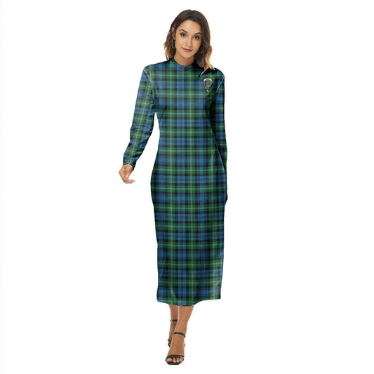 Lyon Tartan Plaid Tartan Crest Women's Hip Dress