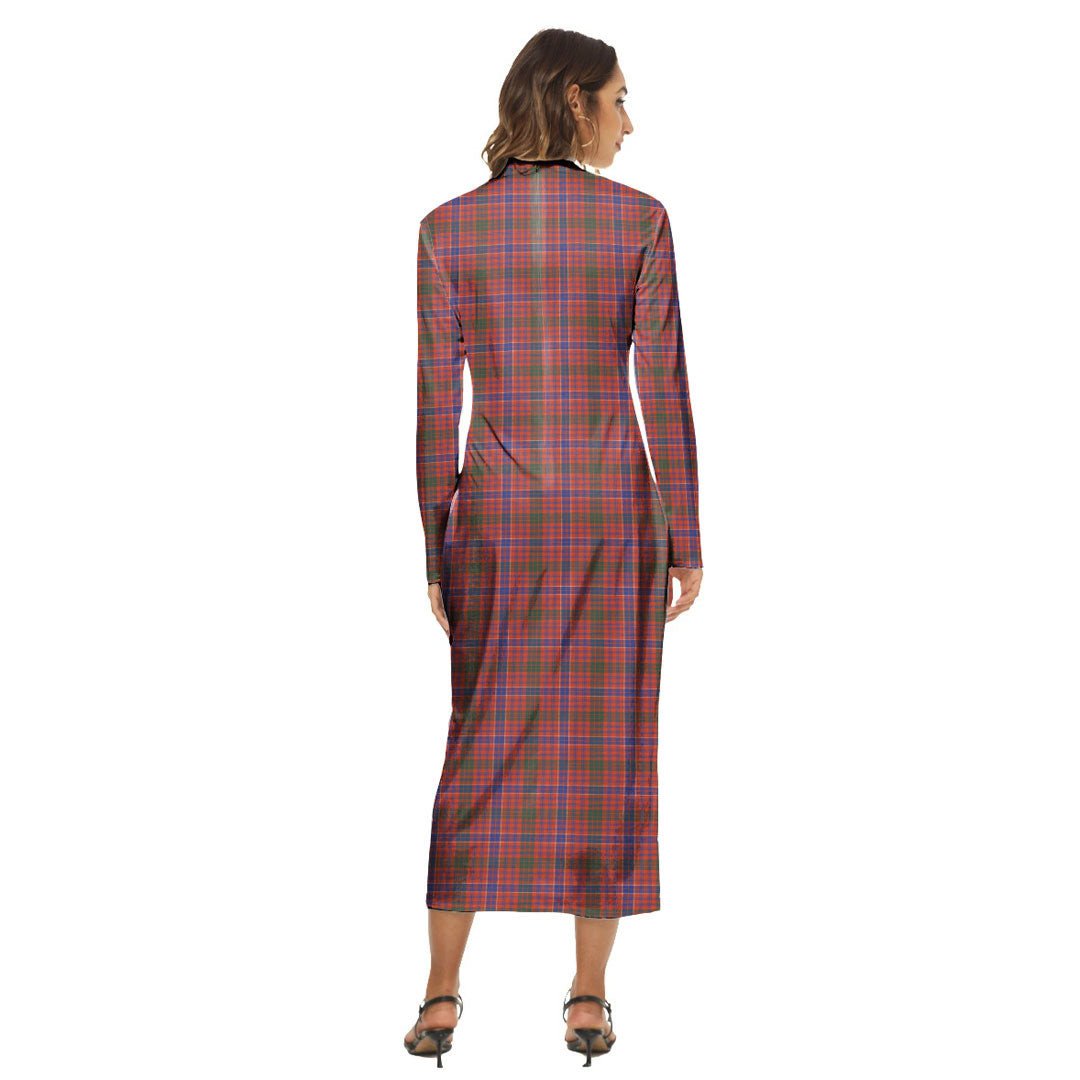 MacRae Ancient Tartan Plaid Women's Hip Dress