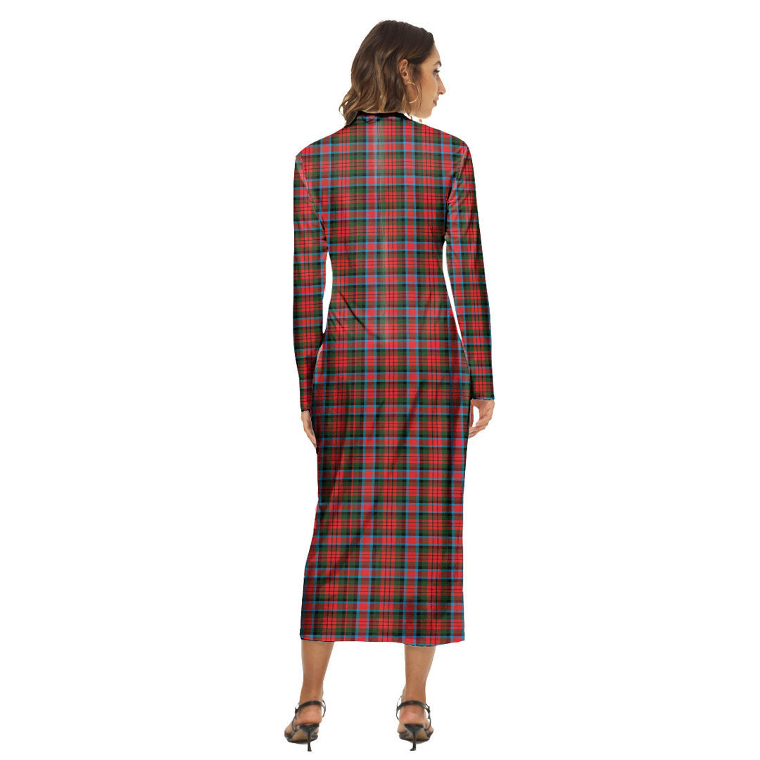 MacDuff Modern Tartan Plaid Women's Hip Dress