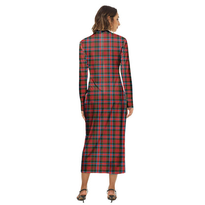 MacDuff Modern Tartan Plaid Women's Hip Dress