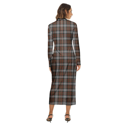 MacRae Hunting Weathered Tartan Plaid Women's Hip Dress