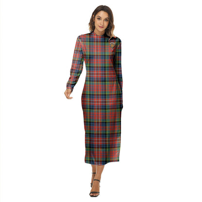 MacPherson Ancient Tartan Crest Women's Hip Dress