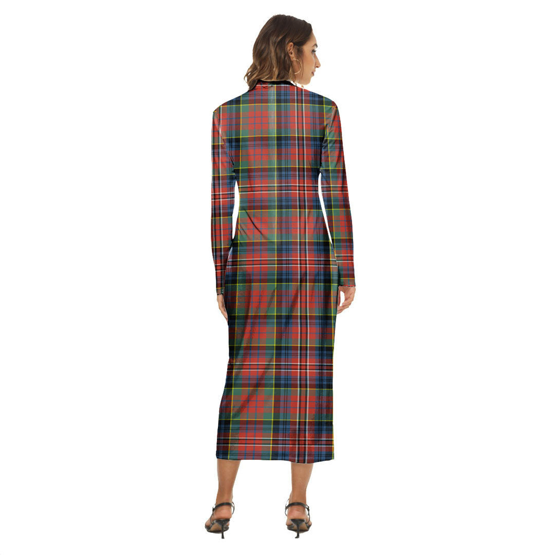 MacPherson Ancient Tartan Crest Women's Hip Dress