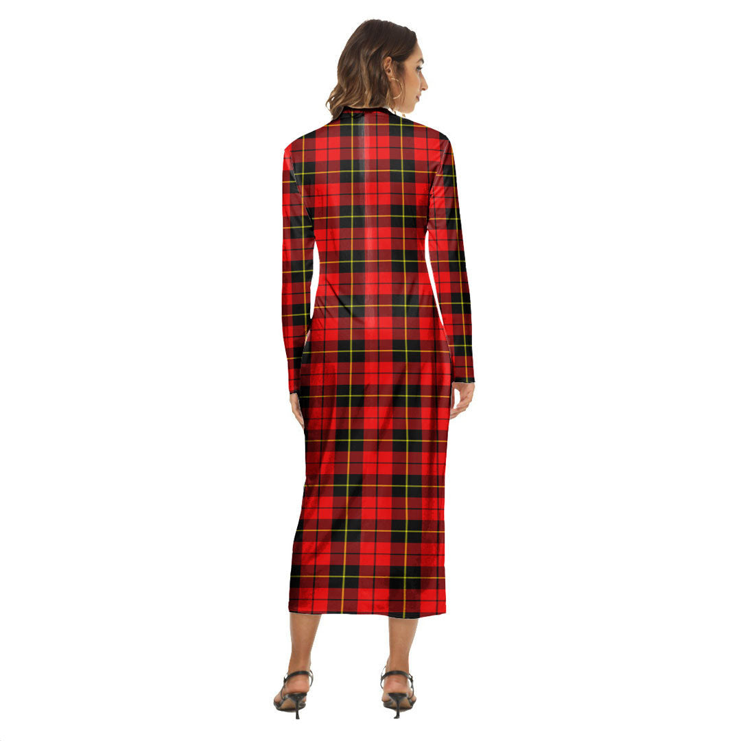 Wallace Hunting Red Tartan Crest Women's Hip Dress